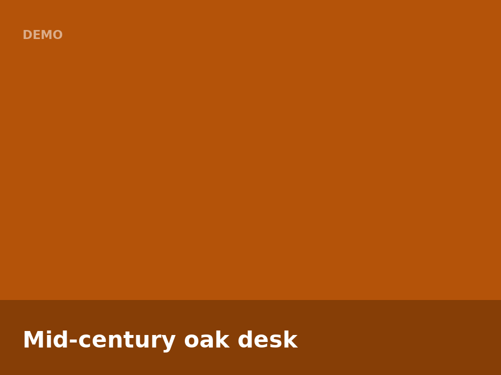 Mid-century oak desk