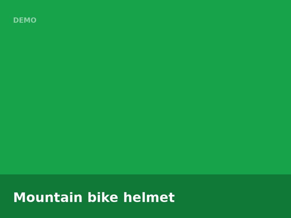 Mountain bike helmet