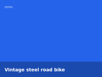 Vintage steel road bike