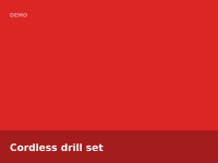 Cordless drill set