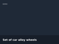 Set of car alloy wheels