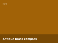 Antique brass compass